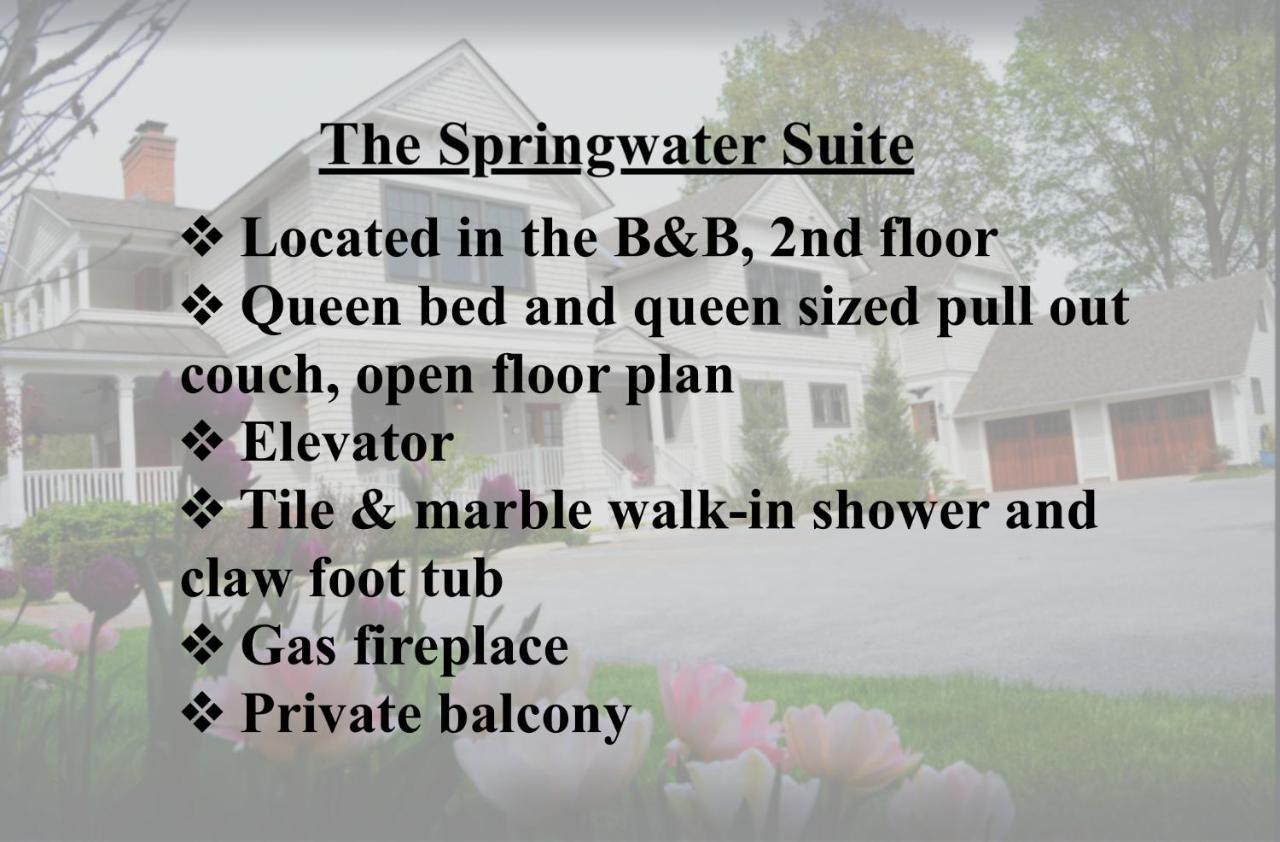 The Springwater Bed And Breakfast Saratoga Springs Dış mekan fotoğraf